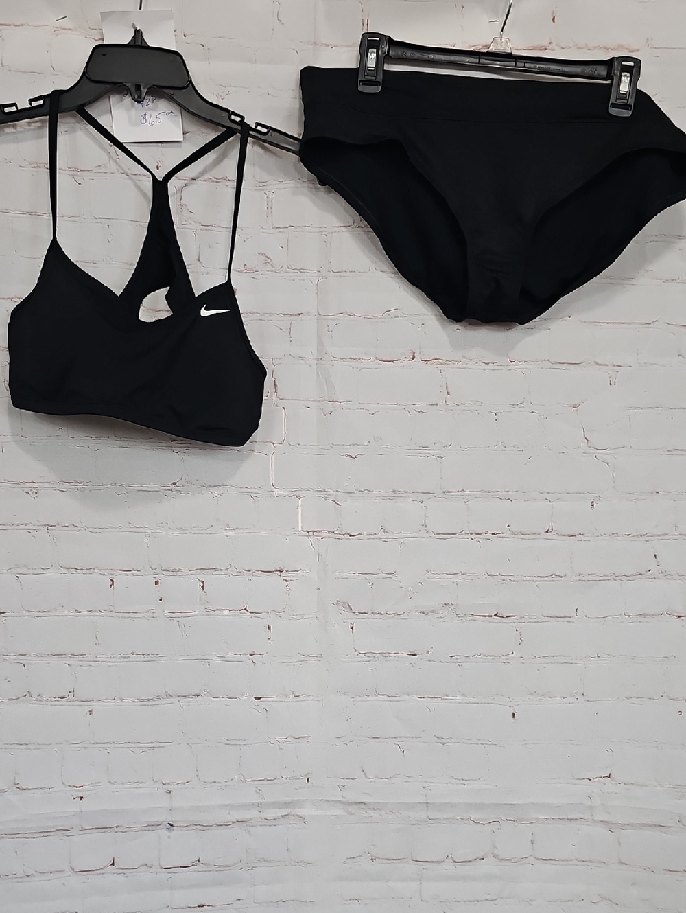 Nike Black Strappy Sports Bra and Brief Set